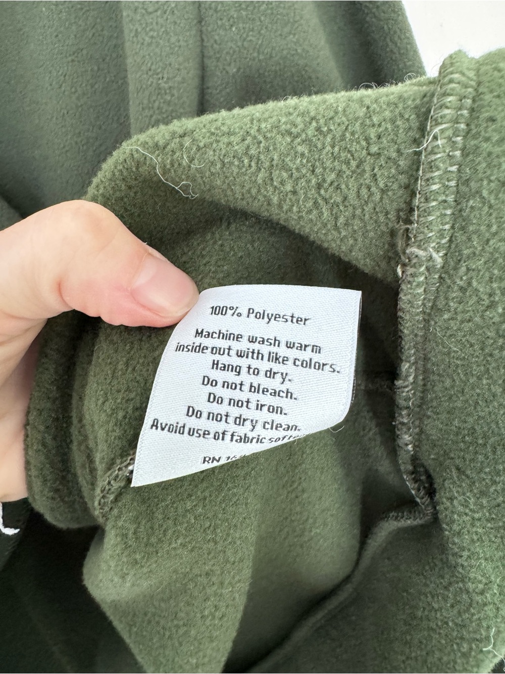 Dudley Stephens Park Slope Vello Fleece Top Green size Medium - Picture 4 of 5